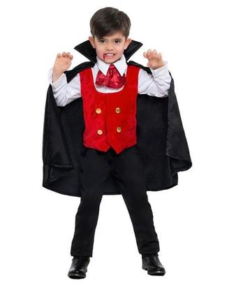 Costume Bambino Halloween vampiro varie taglie