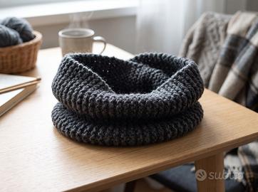 Scaldacollo Fatto a Mano in Morbida Maglia