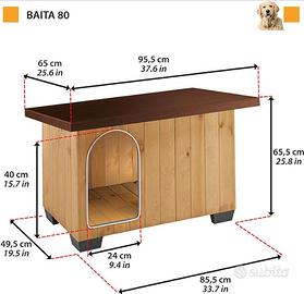 Ferplast BAITA 80 Casetta Cani Legno