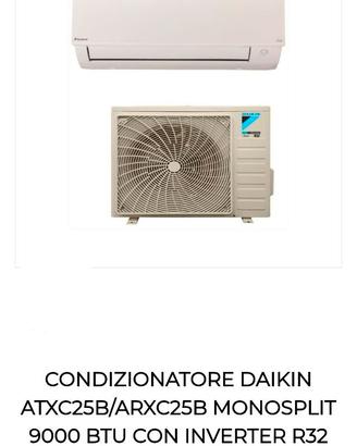 Condizionatore Daikin 9000 btu