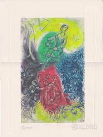 Litografia originale Marc Chagall ''La musica''