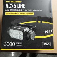 NITECORE HC75  UHE  lampada frontale ricaricabile 