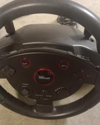 Volante Trust per Pc e Playstation con Pedaliera