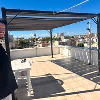 Gazebo in pergolato di alluminio