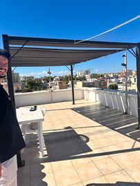 Gazebo in pergolato di alluminio