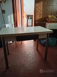 Tavolo allungabile bianco 