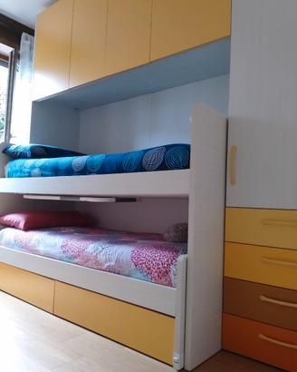 CAMERETTA SALVASPAZIO CON DOPPIO LETTO SCORREVOLE