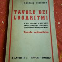 Libro "Tavole dei logoritmi" del 1959