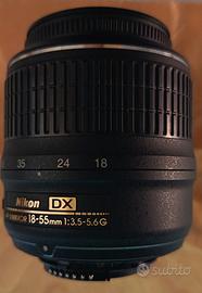 Obiettivo Nikon 18-55 mm 1:3.5 5.6 G VR