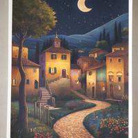 Stampa su tela ispirata a Klimt