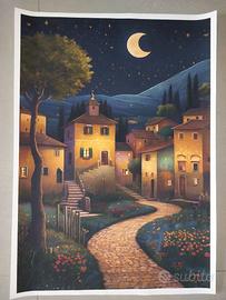 Stampa su tela ispirata a Klimt