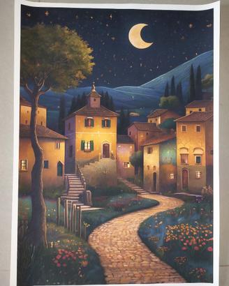 Stampa su tela ispirata a Klimt