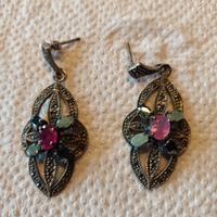 Orecchini vintage anni 60/70 con cristalli