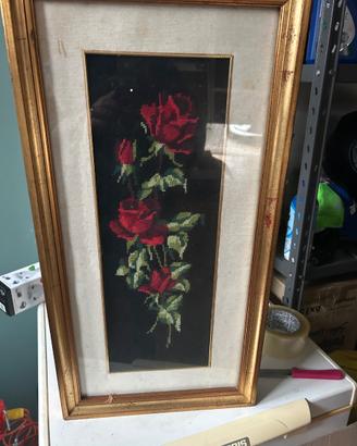 Cornice vintage fatta a mano anni 70