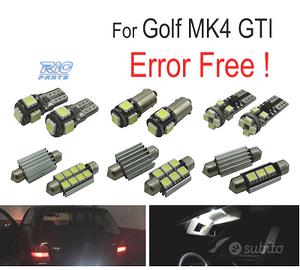 KIT 15 LAMPADE LED INTERNE PER VOLKSWAGEN VW GOLF 