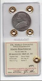 20 BAIOCCHI 1860 ARGENTO STATO PONTIFICIO