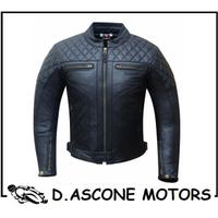 Giacca in pelle nera classica UOMO TAGLIE S - L