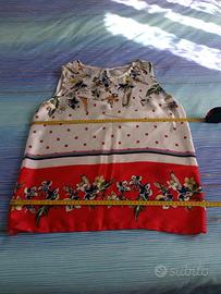 Canotta Piazza Italia rosso-bianco-multicolor