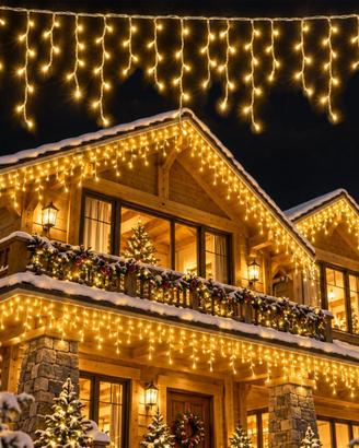 Luci di natale da esterno 20M 560 LED 8 modalità