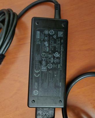 alimentatore originale HP 45W per notebook
