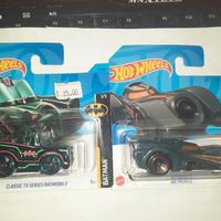 Set Modellini hot wheels auto Batman Batmobile car