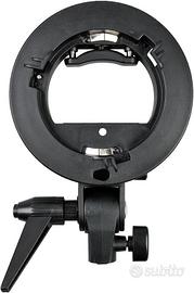 Godox S-Type Bracket attacco Bowens per flash