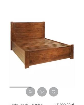 letto matrimoniale legno massello