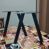 2 gambe per tavolini/sgabelli 