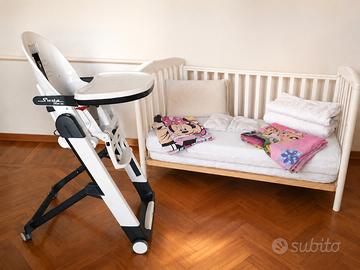 Seggiolone Peg Perego e lettino Pali