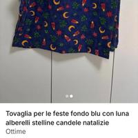 Tovaglia con fondo blu