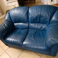 divani in pelle 3 e 2 posti 