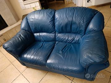 divani in pelle 3 e 2 posti 