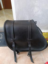 Borsa Cuoio Laterale Harley Dyna 
