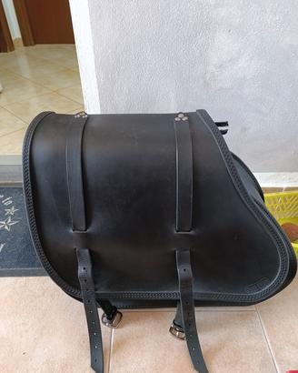 Borsa Cuoio Laterale Harley Dyna 