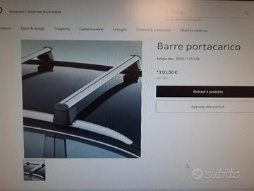 BARRE PORTAPACCHI AUDI Q3