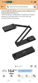 scanner portatile innex DC500, web cam pc 