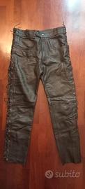 PANTALONI MOTO CUSTOM IN PELLE
