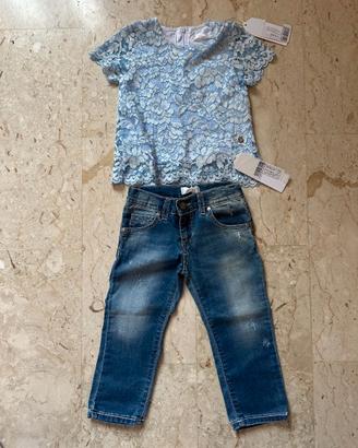 Completo bambina Byblos 2 anni NUOVO con cartellin