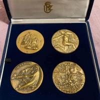 Medaglie bronzo 4 stagioni con certificato