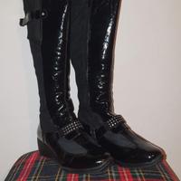 Stivali invernali donna, vera pelle, nuovi, n. 39