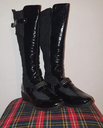 Stivali invernali donna, vera pelle, nuovi, n. 39