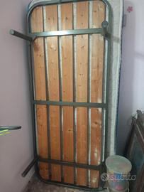 Letto singolo completo con rete e materasso 