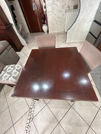 Tavolo legno +5 sedie