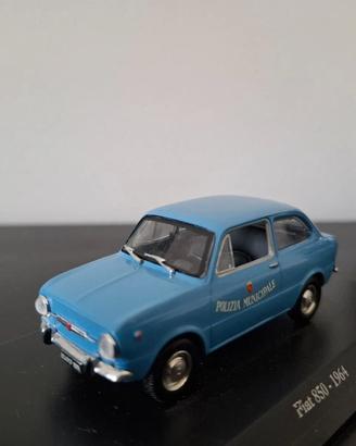 Fiat 850 Polizia Municipale di Roma 1/43 1967