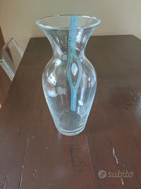 Vaso di vetro con decorazioni in argento 925 NUOVO