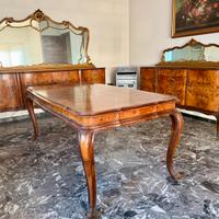Sala da pranzo in stile barocco veneziano anni 60