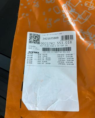 Kit plastiche KTM SX 125 2016/18