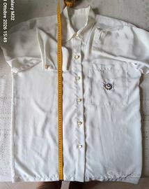 Camicia elegante donna bianca effetto seta