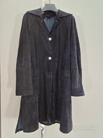 Cappotto di camoscio donna in vera pelle