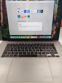 Macbook Pro 16" - modello 2019 - i7